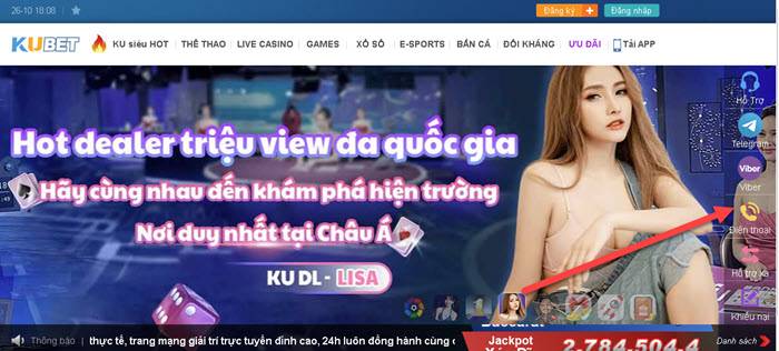 Cách xóa tài khoản Kubet bằng cách gọi điện thoại hotline nhà cái